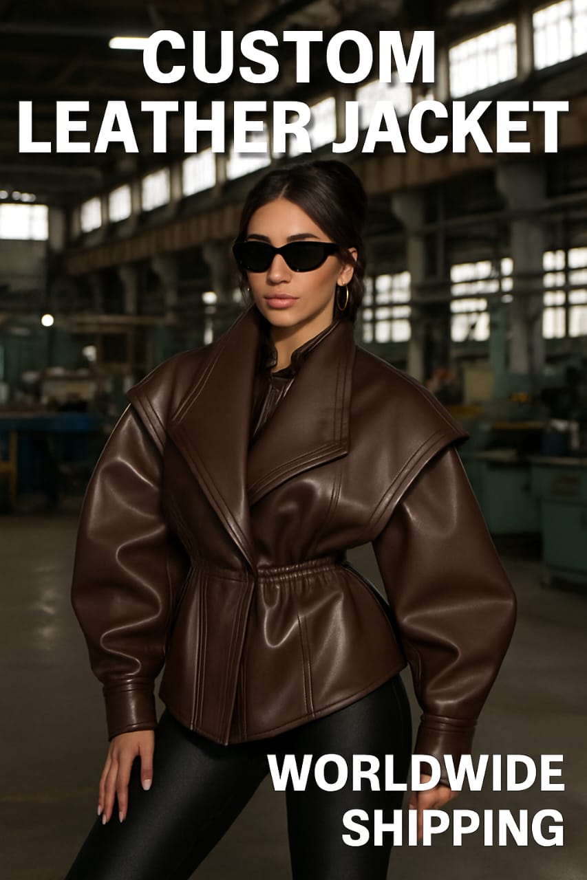 women’s brown leather jacket | handmade genuine leather – lyubov