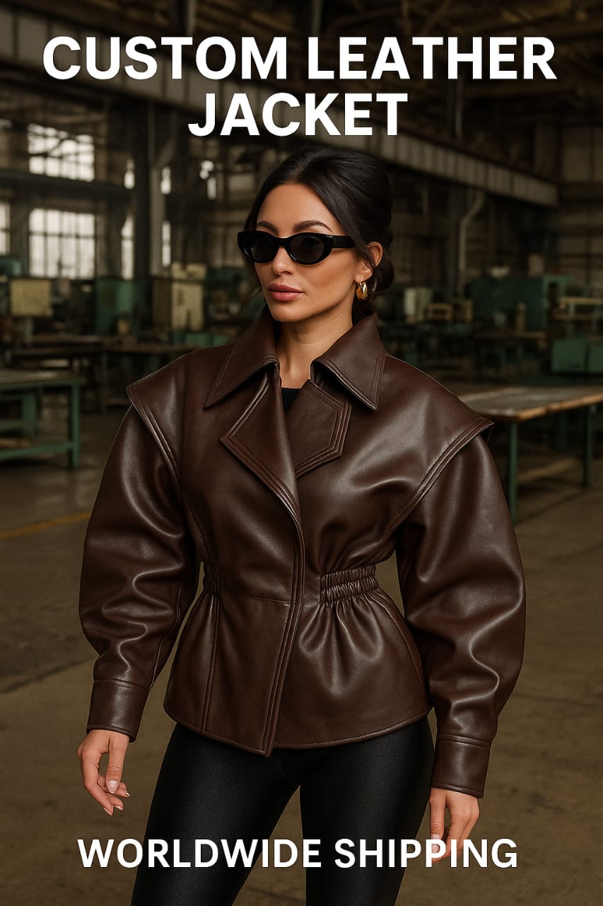 women’s brown leather jacket | handmade genuine leather – lyubov